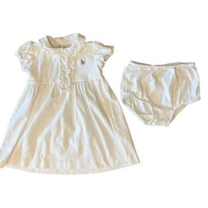RALPH LAUREN Toddler Dress and Diaper Cover